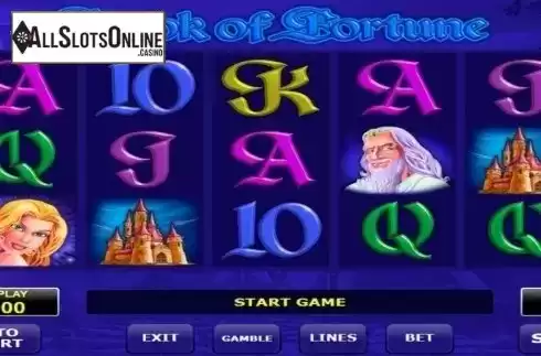 Reels screen. Book of Fortune from Amatic Industries