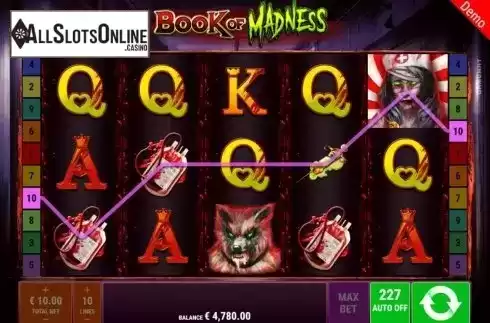 Win Screen 3. Book of Madness from Gamomat