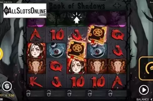 Reel Screen. Book of Shadows from Nolimit City