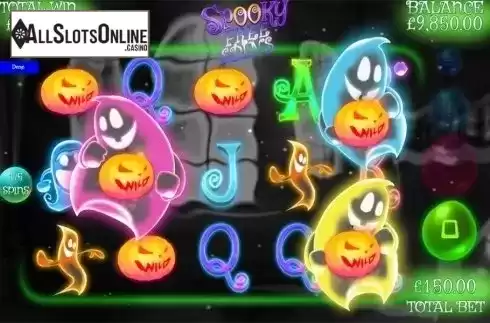 Spooky free spins screen. Bounty Haunters from Games Warehouse