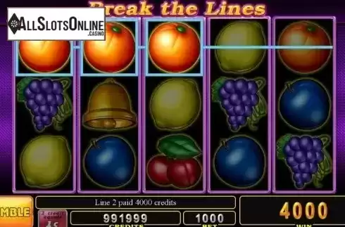 Win Screen. Break the Lines from Noble Gaming