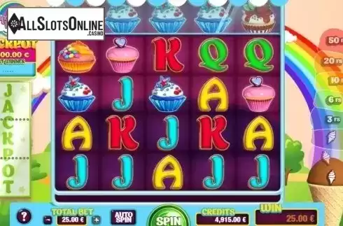 Win Screen. Cupcake Rainbow from GAMING1