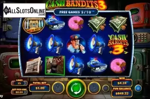 Free Spins 4. Cash Bandits 3 from RTG