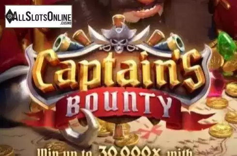 Start Screen. Captain's Bounty from PG Soft
