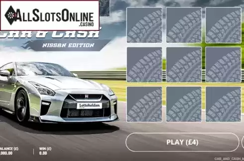 Game screen. Car & Cash - Nissan from gamevy