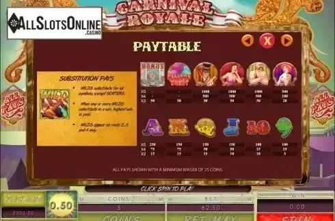 Screen3. Carnival Royale from Microgaming