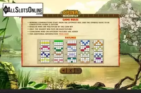 Paylines. China MegaWild from Skywind Group