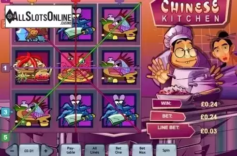 Win screen. Chinese Kitchen from Playtech