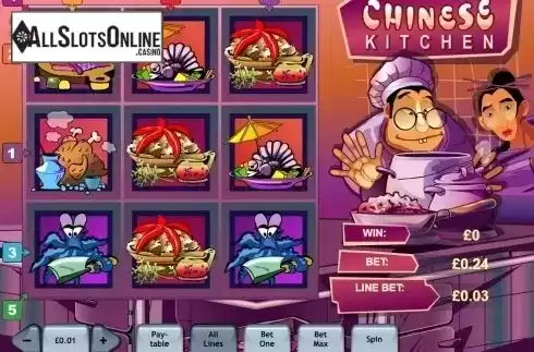 Reels screen. Chinese Kitchen from Playtech