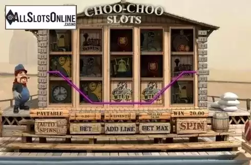 Win Screen 2. Choo-Choo Slots from GamesOS