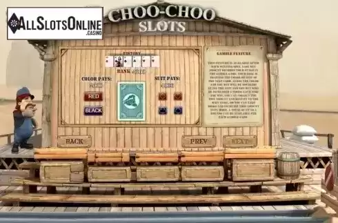 Paytable 4. Choo-Choo Slots from GamesOS