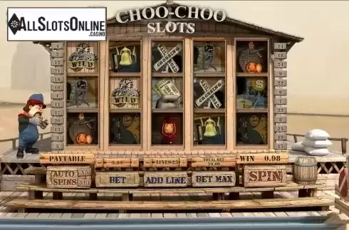 Game Workflow screen. Choo-Choo Slots from GamesOS