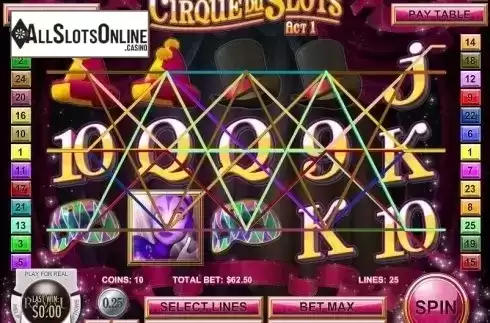 Screen4. Cirque du Slots from Rival Gaming
