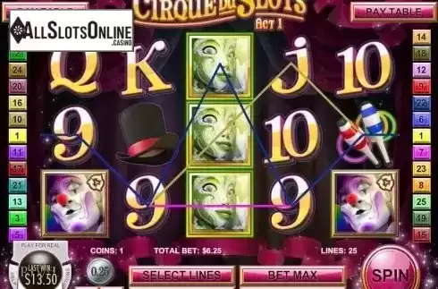 Screen6. Cirque du Slots from Rival Gaming