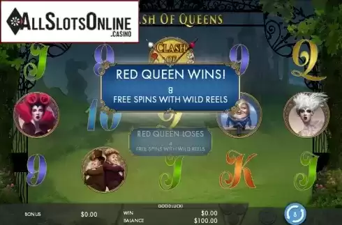 Free spins. Clash of Queens from Genesis