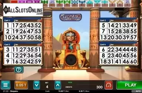 Game Screen 1. Cleopatra Bingo from MGA