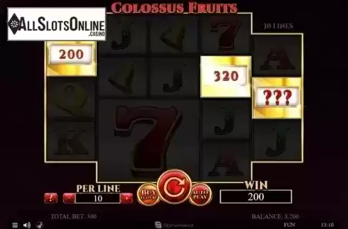 Bonus Game. Colossus Fruits from Spinomenal