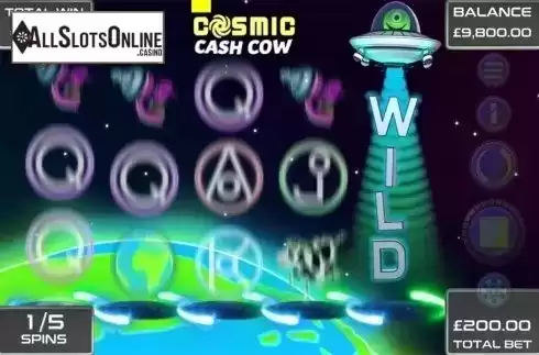 Tractor Beam screen 2. Cosmic Cash Cow from Games Warehouse