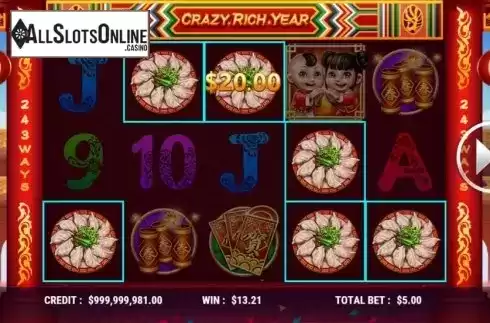 Win Screen 3. Crazy Rich Year from Slot Factory