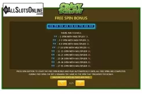 Free Spins 2. Crazy Scientist (Jumbo Games) from Jumbo Games