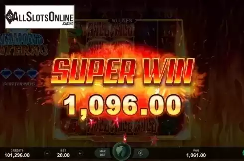 Super Win. Diamond Inferno from Triple Edge Studios