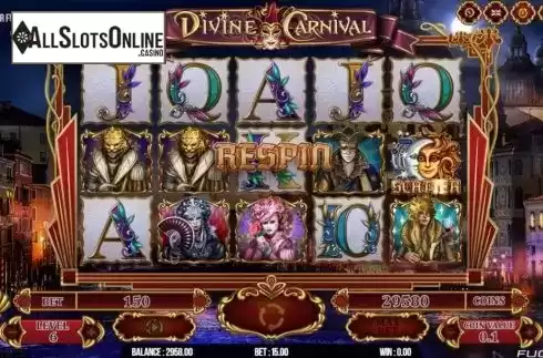Feature Screen. Divine Carnival from Fugaso