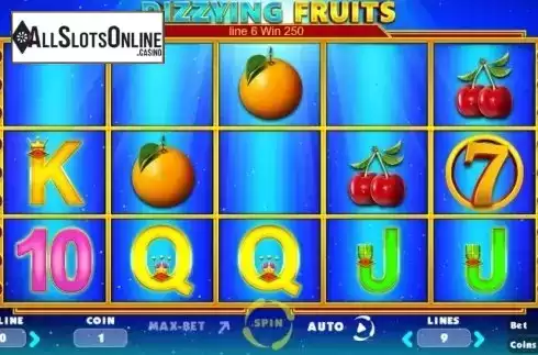 Win screen 2. Dizzying Fruits from BetConstruct