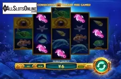 Win Screen . Dolphin Delight from Skywind Group
