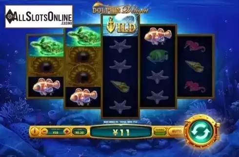 Win Screen 2. Dolphin Delight from Skywind Group