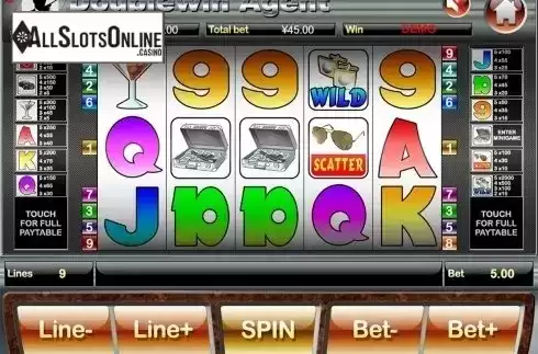 Reels screen. Doublewin Agent from Slot Factory