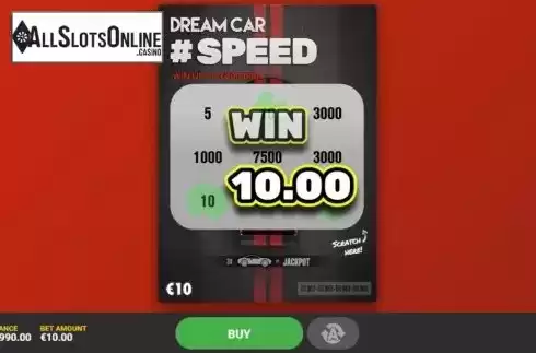 Game Screen 3. Dream Car Speed from Hacksaw Gaming