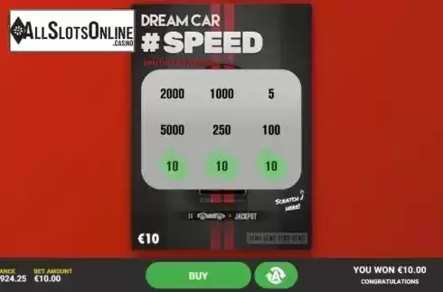 Game Screen 4. Dream Car Speed from Hacksaw Gaming