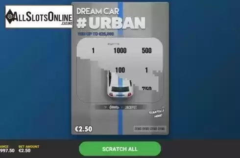 Game Screen 2. Dream Car Urban from Hacksaw Gaming