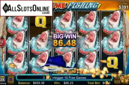 Win Screen 3. Extreme Fishing from Lightning Box