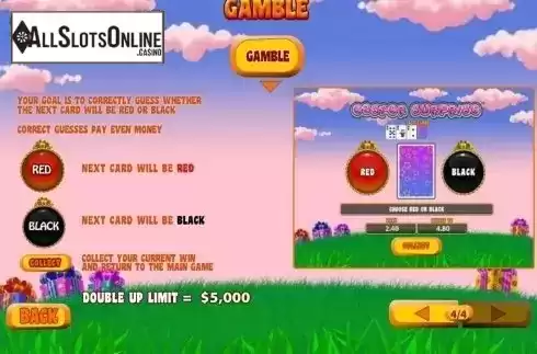 Gamble Description screen. Easter Surprise from Playtech
