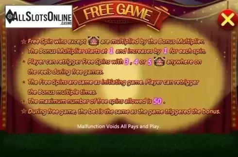 Free Spins. Ecstatic Circus from CQ9Gaming