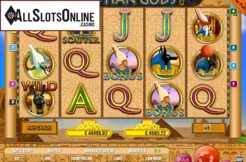 Game Workflow screen. Egyptian Gods 9 (Portomaso Gaming) from Portomaso Gaming
