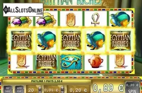 5 of a kind win screen. Egyptian Riches (SG) from SG