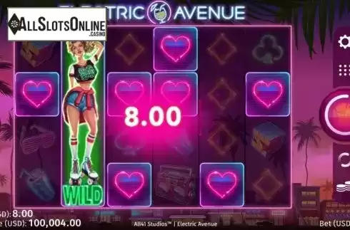 Win Screen. Electric Avenue from All41 Studios