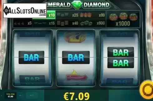 Win screen 2. Emerald Diamond from Red Tiger