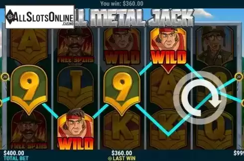 Win Screen 2. Full Metal Jack from Slot Factory