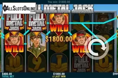 Win Screen 1. Full Metal Jack from Slot Factory