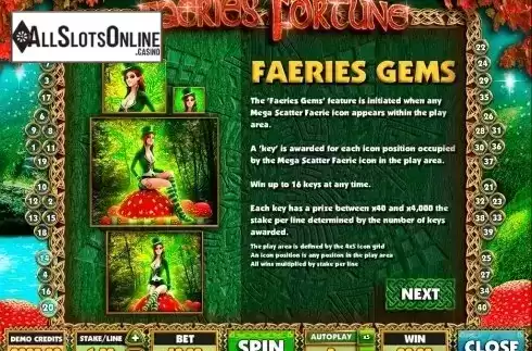 Screen5. Faeries Fortune from Microgaming
