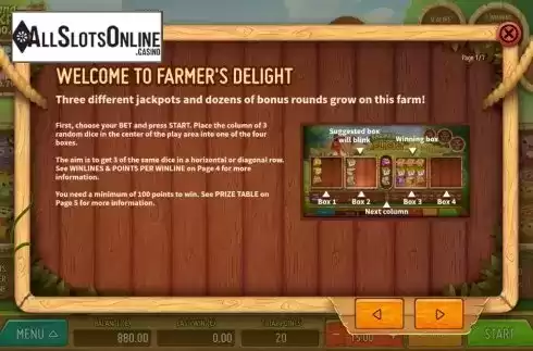 Info. Farmers Delight from Air Dice