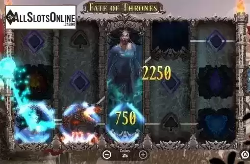 Win screen . Fate Of Thrones from FunFair