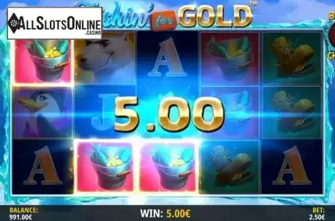 Win Screen 2. Fishin For Gold from iSoftBet