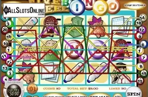 Screen4. Five Reel Bingo from Rival Gaming
