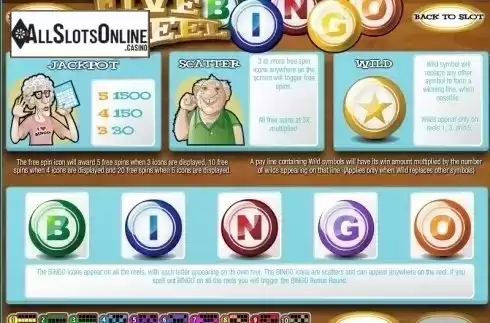 Screen3. Five Reel Bingo from Rival Gaming