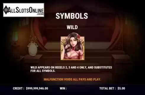 Paytable 1. Fortune Beauty from Slot Factory