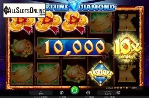 Win screen 2. Fortune Diamond from iSoftBet